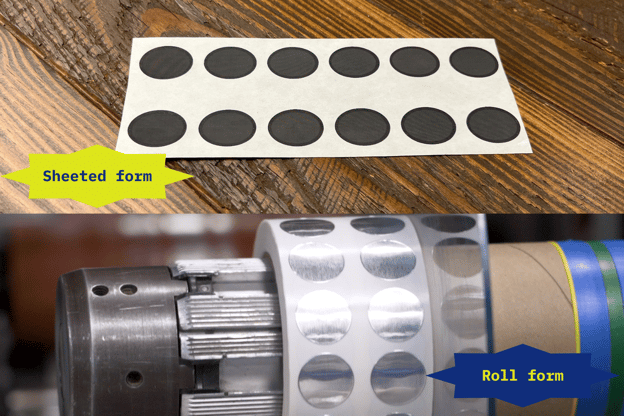 parts on a roll v sheeted parts