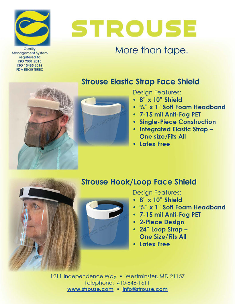 Strouse Designs And Starts Producing Face Shields